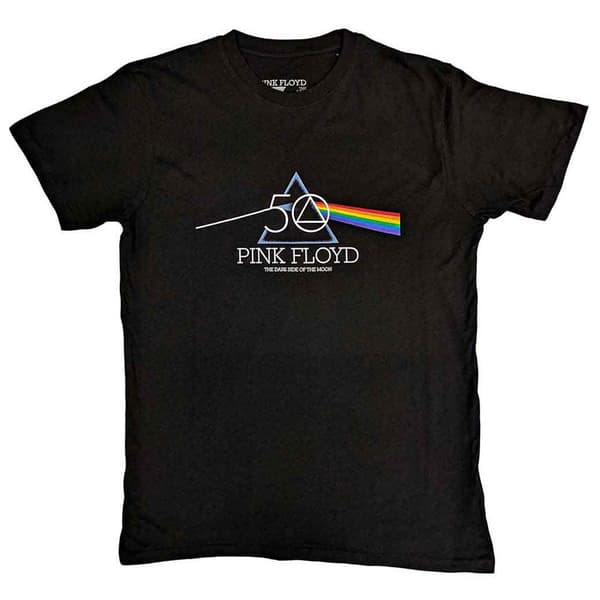 Pink Floyd 50th Prism Logo T Shirt Black M
