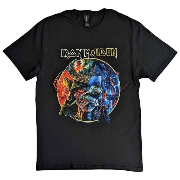 Iron Maiden The Future Past Tour 23 Circle Art T Shirt