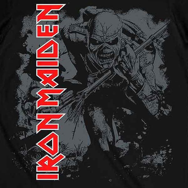 Iron Maiden Hi Contrast Trooper T Shirt