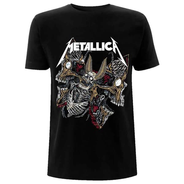 Metallica Skull Moth T Shirt