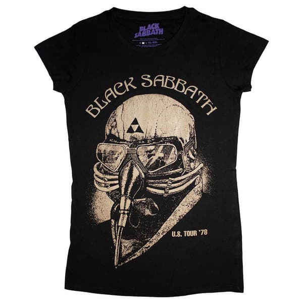 Black Sabbath US Tour 1978 Skinny Fit T Shirt