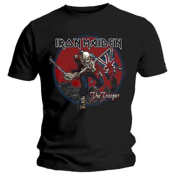 Iron Maiden Trooper Red Sky T Shirt