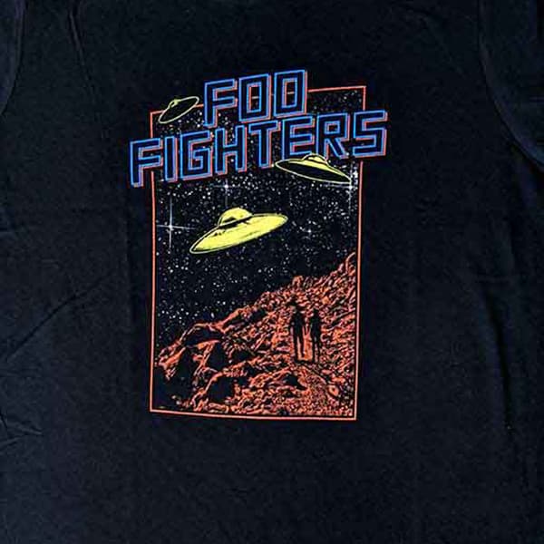 Foo Fighters UFOS 2015 European Tour Skinny Fit T Shirt