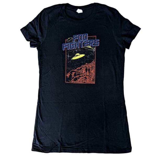 Foo Fighters UFOS 2015 European Tour Skinny Fit T Shirt