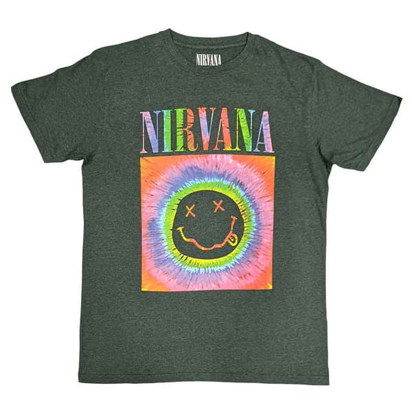 Nirvana Glow Box Grunge Face T Shirt