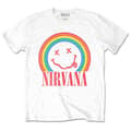 Miniatyrbild 1 av 3: Nirvana Rainbow Grunge Face T Shirt