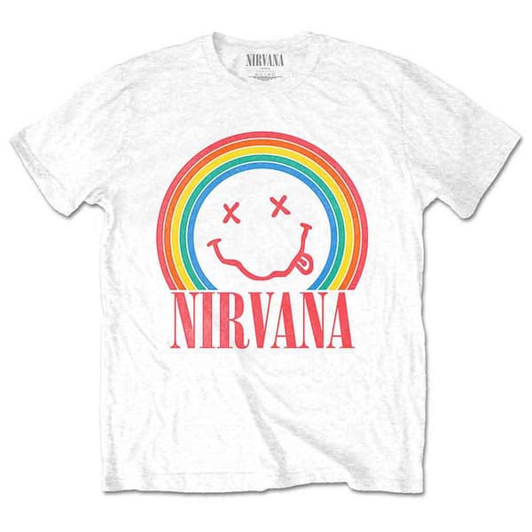 Nirvana Rainbow Grunge Face T Shirt