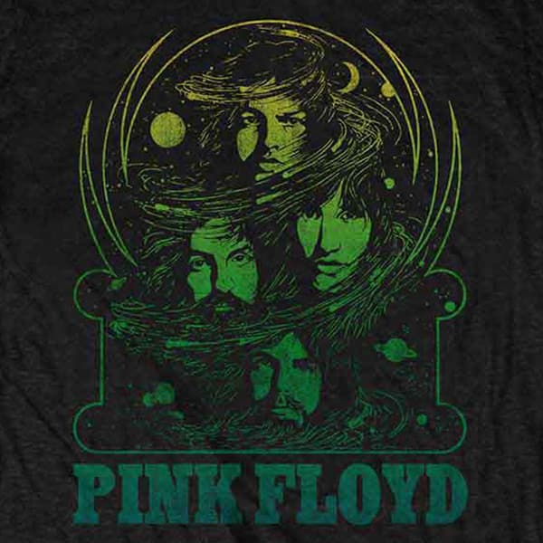 Pink Floyd Green Swirl T Shirt