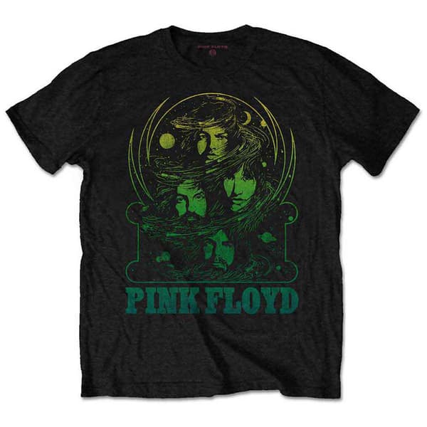 Pink Floyd Green Swirl T Shirt