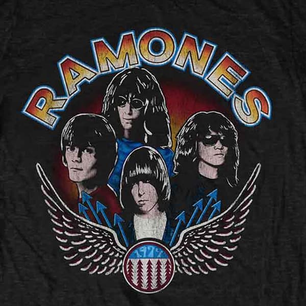 Ramones Vintage Wings Photo T Shirt