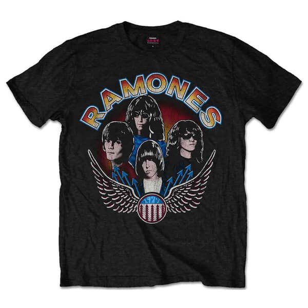 Ramones Vintage Wings Photo T Shirt