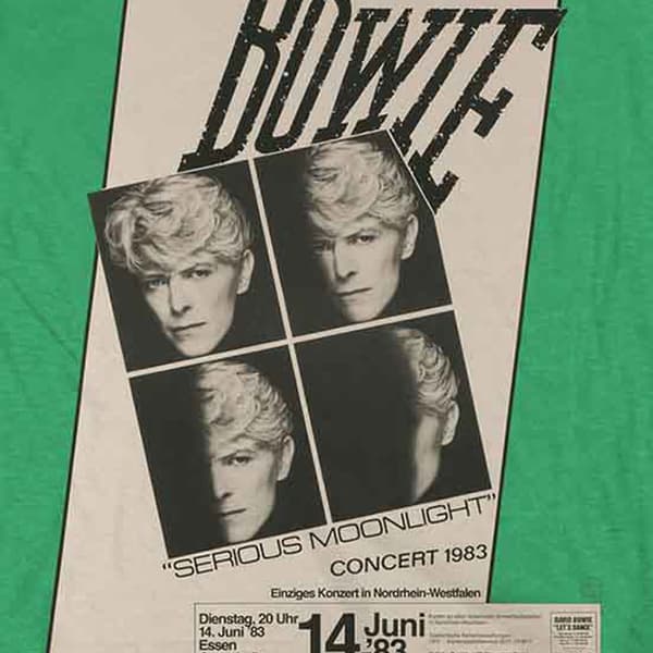 David Bowie Live In Concert 83 T Shirt