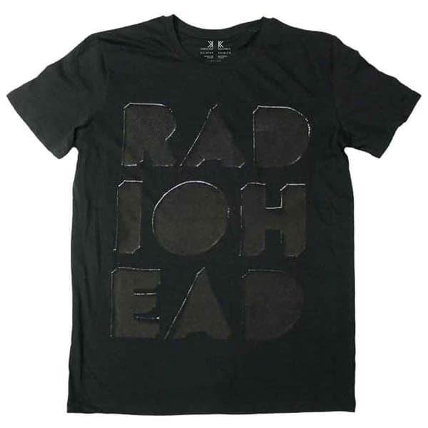Radiohead Note Pad Debossed Band Logo T Shirt