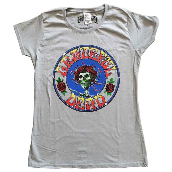 Grateful Dead Bertha Circle Vintage Wash Skinny Fit T Shirt Grey M