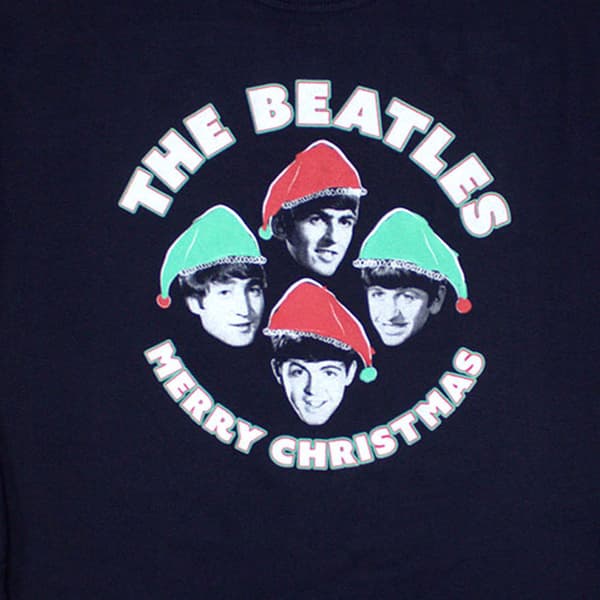 The Beatles Xmas Hats Sweatshirt