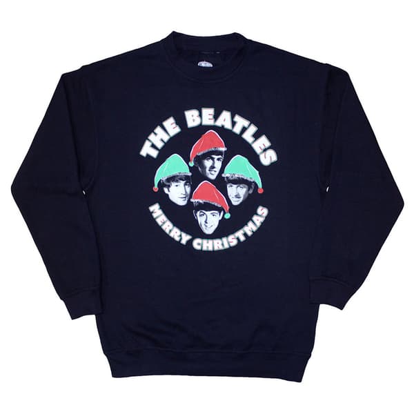 The Beatles Xmas Hats Sweatshirt