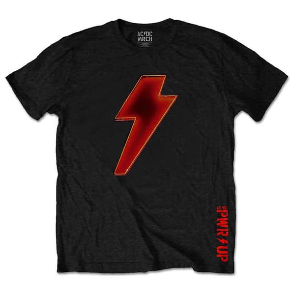 AC/DC Bolt Voltage Band Logo T Shirt