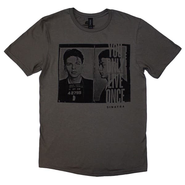 Frank Sinatra Mugshot T Shirt Grey XL