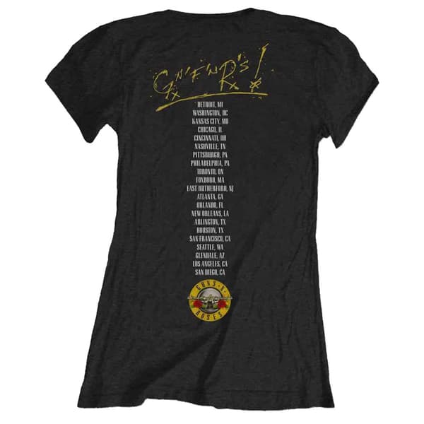 Guns N' Roses Not In This Lifetime Tour Skinny Fit T Shirt