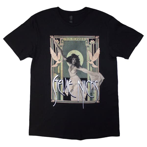 Stevie Nicks Tour 24 Doves T Shirt Black XXL