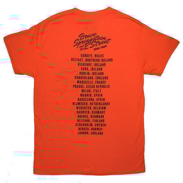 Bruce Springsteen Tour 24 River Font T Shirt