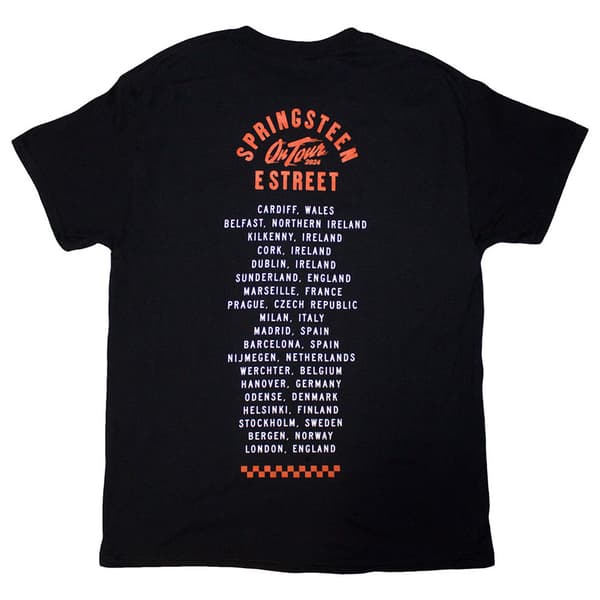 Bruce Springsteen Tour 24 Wheel T Shirt