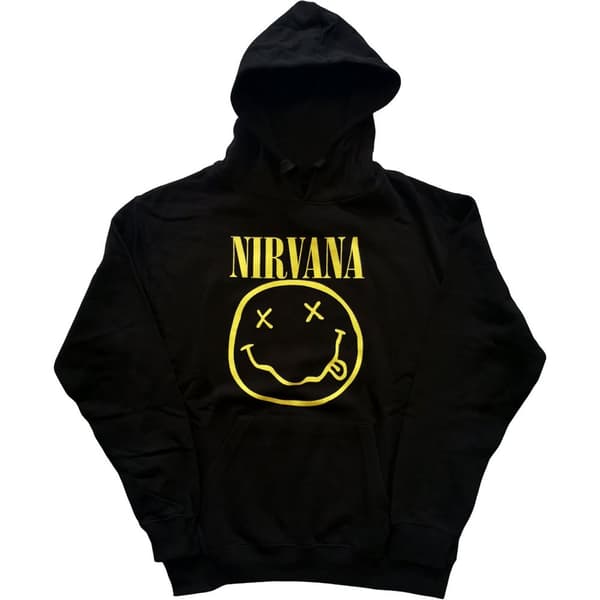 Nirvana Unisex Pullover Hoodie: Yellow Smiley (XXX-Large)