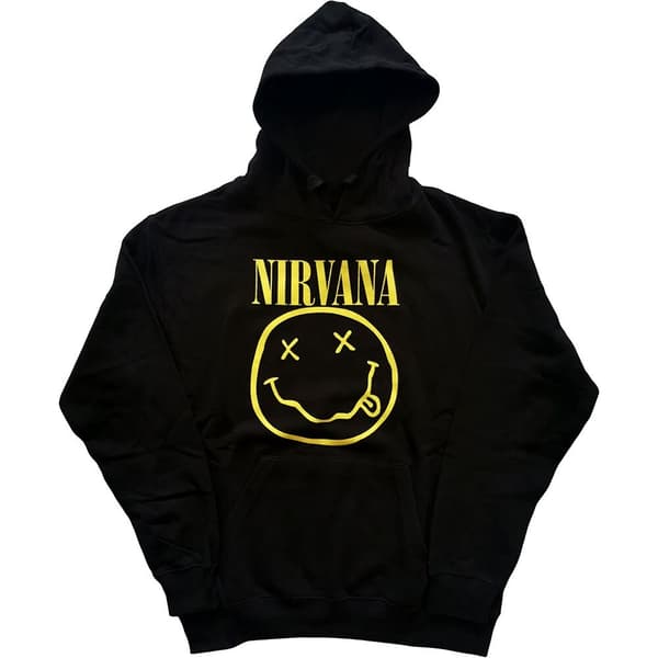 Nirvana Unisex Pullover Hoodie: Yellow Smiley (XXX-Large)