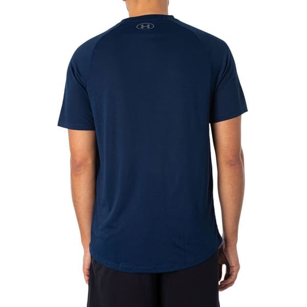 T-shirt Herr - UNDER ARMOUR - TECH 2.0 - Blå - Löpning - Bred passform