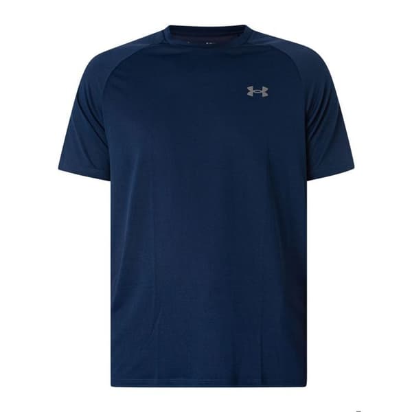 T-shirt Herr - UNDER ARMOUR - TECH 2.0 - Blå - Löpning - Bred passform