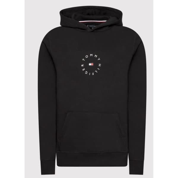 Huvtröja - TOMMY HILFIGER - Roundall Graphic - Svart - Man - Storlek M