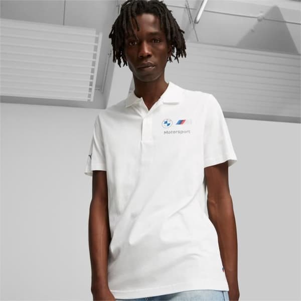 Polo - PUMA - BMW - Vit - Korta ärmar - Polokrage