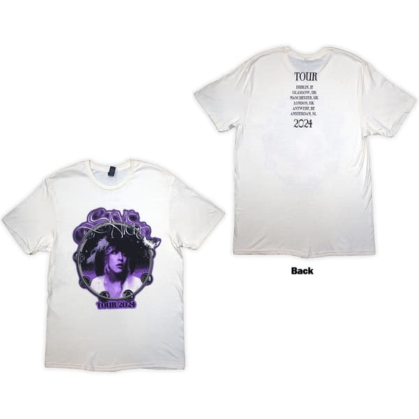 Stevie Nicks Unisex T-Shirt: Tour '24 Bella Donna (Natural) (Back Print & Ex-Tour) (XX-Large)