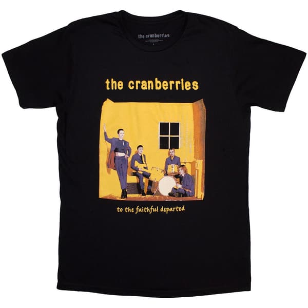 The Cranberries Unisex T-Shirt: Faithfully Departed Cover (Medium)