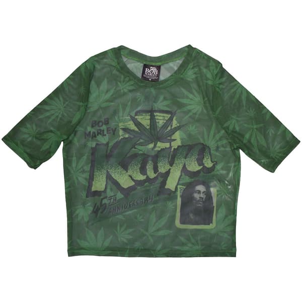 Bob Marley Ladies Crop Top: Kaya (Mesh) (XX-Large)