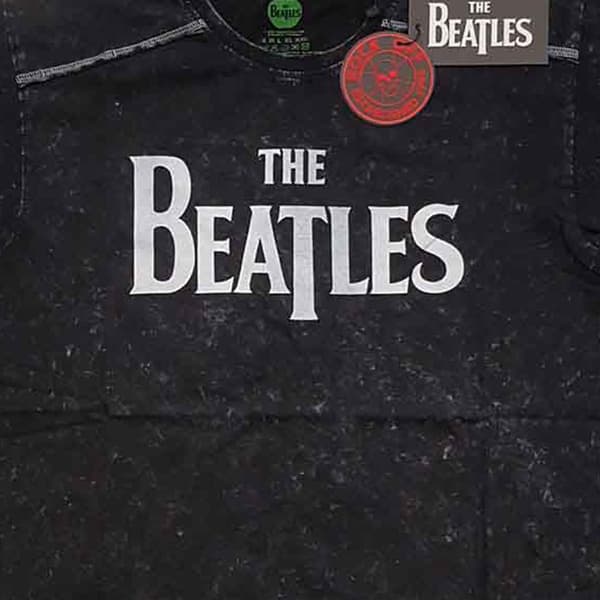 The Beatles Drop T Logo Snow Wash T Shirt