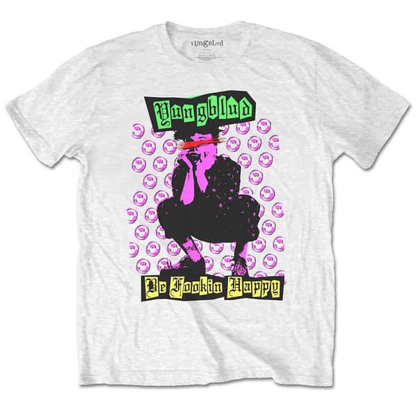 Yungblud Punker Be Happy T Shirt White L