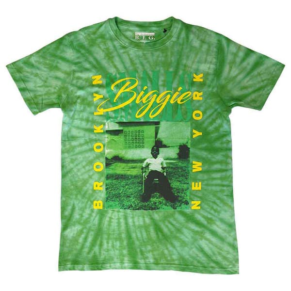 Biggie Smalls 90s York City Dye Wash T Shirt