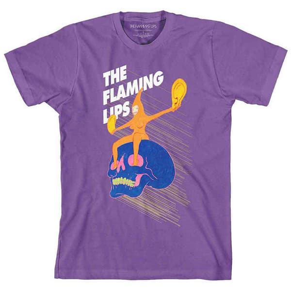 The Flaming Lips Skull Rider T Shirt Purple S