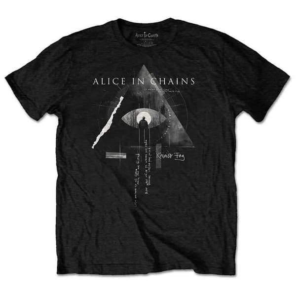 Alice In Chains Fog Mountain T Shirt Black XL