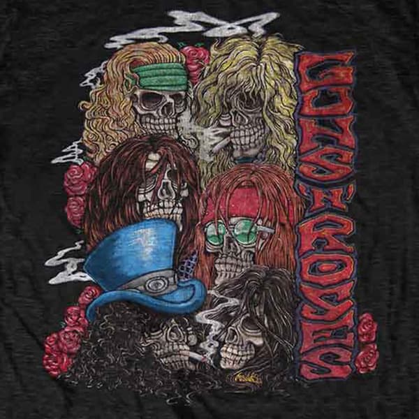 Guns N' Roses Stacked Skulls T Shirt