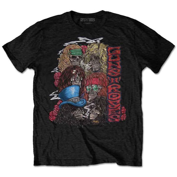 Guns N' Roses Stacked Skulls T Shirt