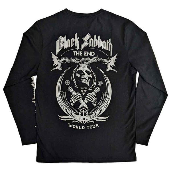 Black Sabbath The End Mushroom Cloud Long Sleeve T Shirt