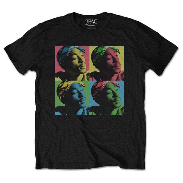 Tupac Pop Art Logo T Shirt