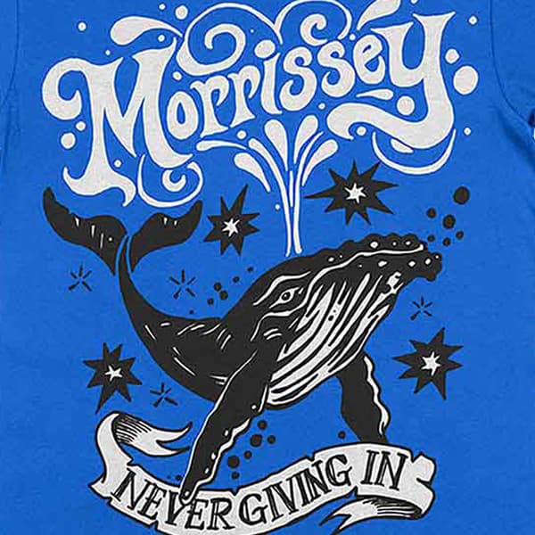 Morrissey Never Giving In Whale T Shirt