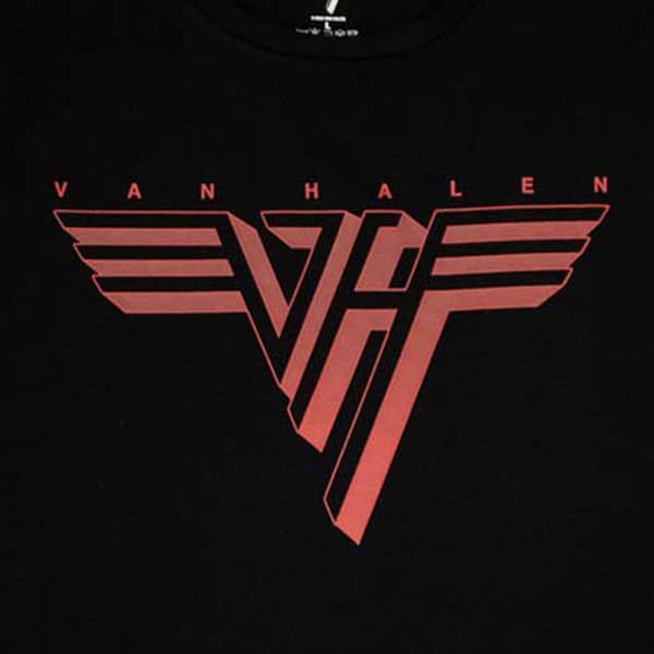 Van Halen Classic Red Logo Skinny Fit T Shirt