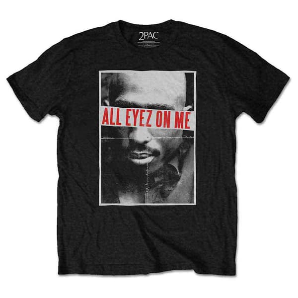Tupac All Eyez On Me T Shirt Black M