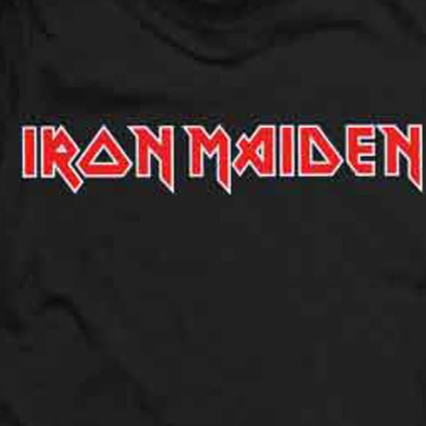 Iron Maiden Classic Band Logo T Shirt