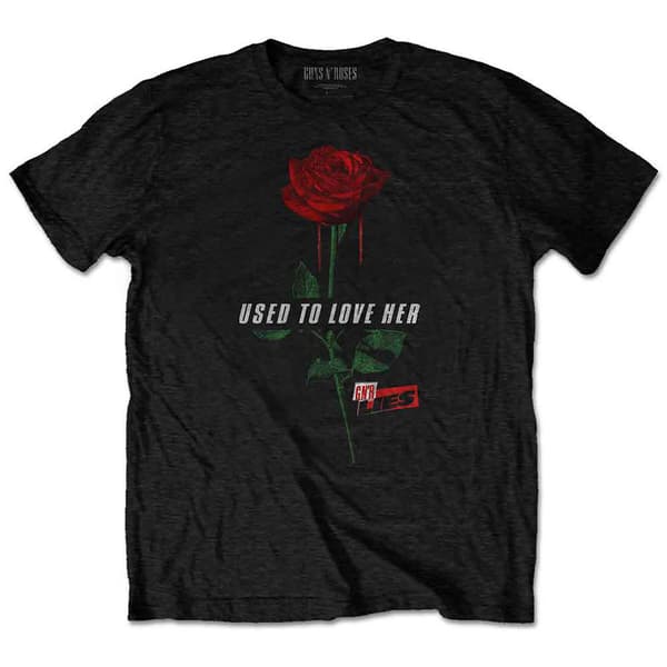 Guns N' Roses Used to Love Her Rose T Shirt