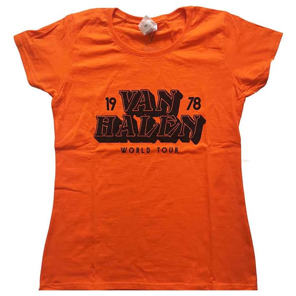 Van Halen World Tour 78 Skinny Fit T Shirt